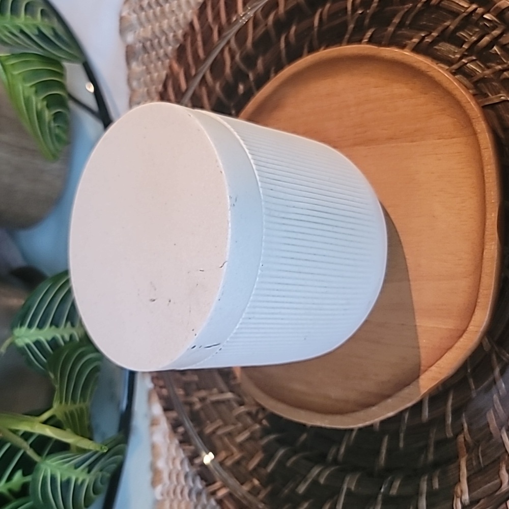 Threshold modern sand modern etched lines lidded canister